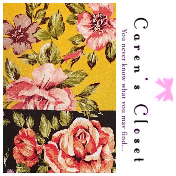 Zara Mixed Floral Long Sleeve Tie Neck Boho Chic Dress - Picture 8 of 12